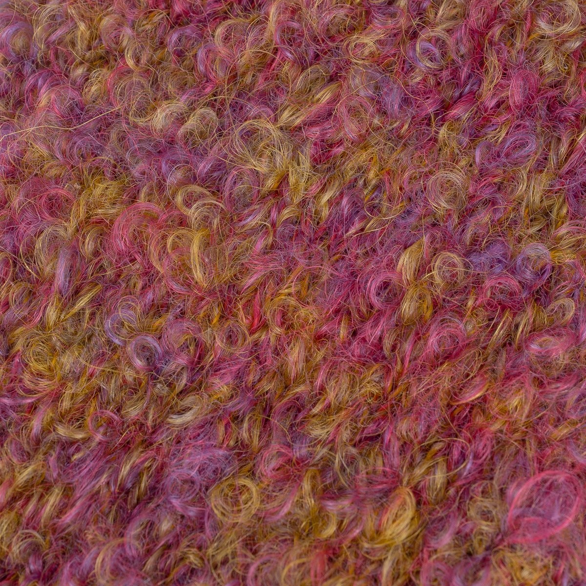 DEC-MOH-YEL Decka Mohair Wool Socks - Yellow - 4
