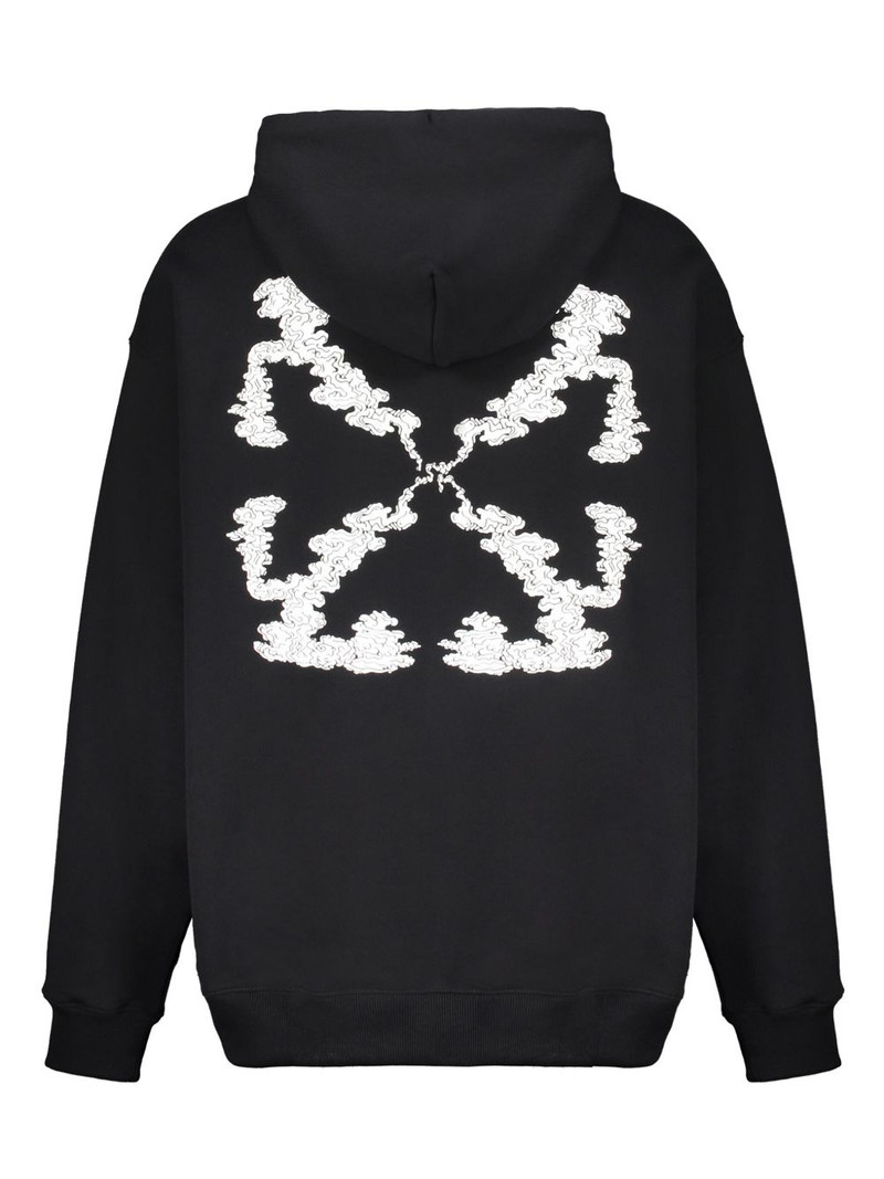 Off-White Arrow motif drawstring hoodie outlook