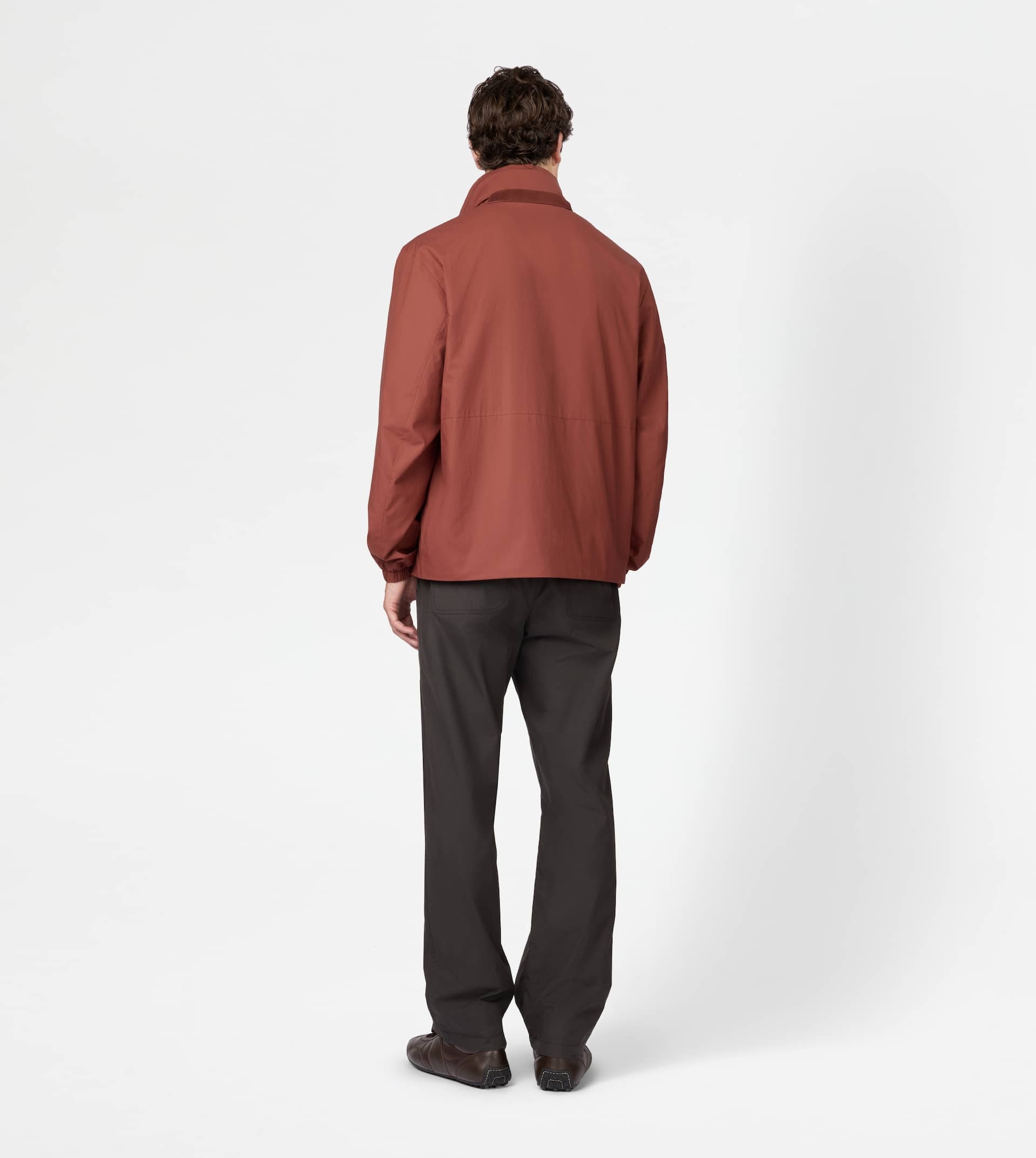 WINDBREAKER IN COTTON - BROWN - 4