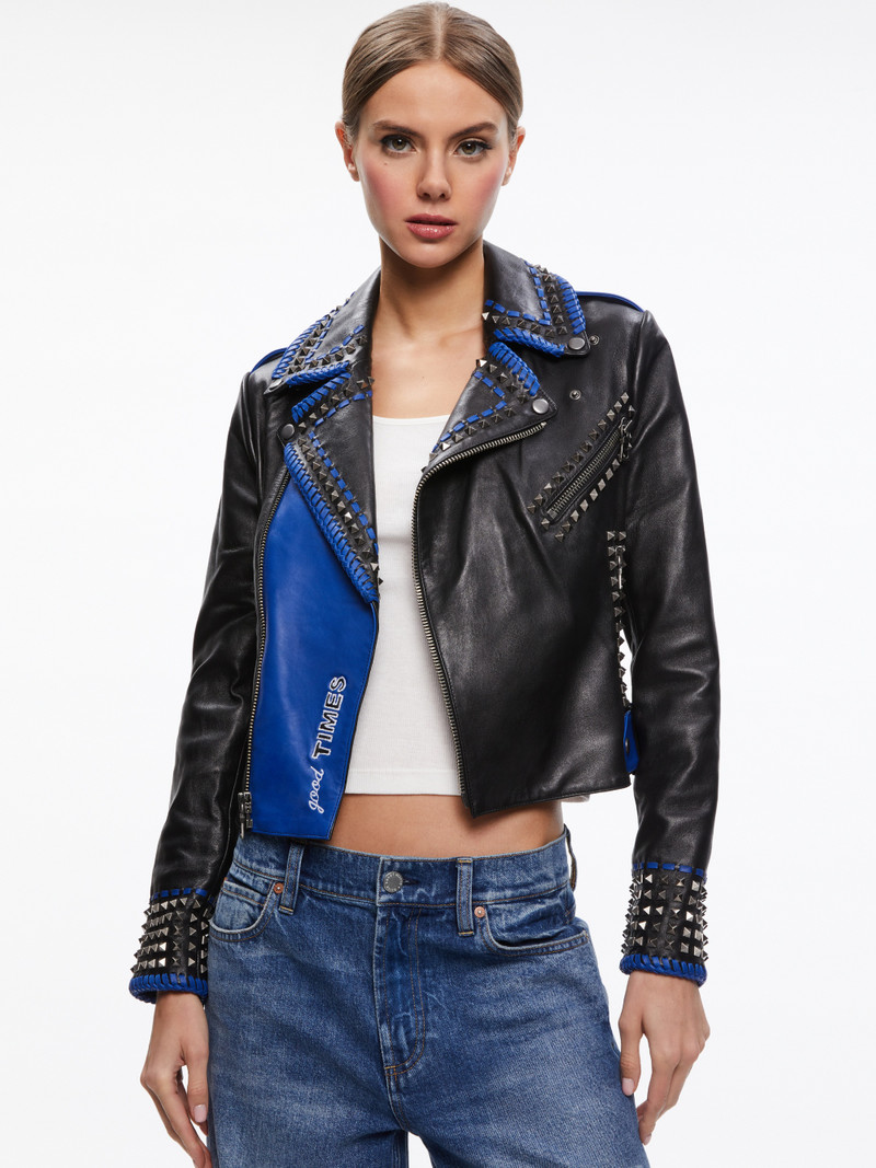 A+O X DEBORAH KASS CODY MOTO LEATHER JACKET 2