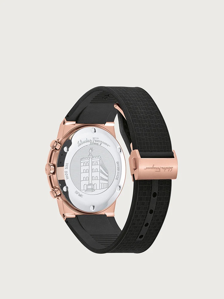 FERRAGAMO SAPPHIRE CHRONO WATCH - 2