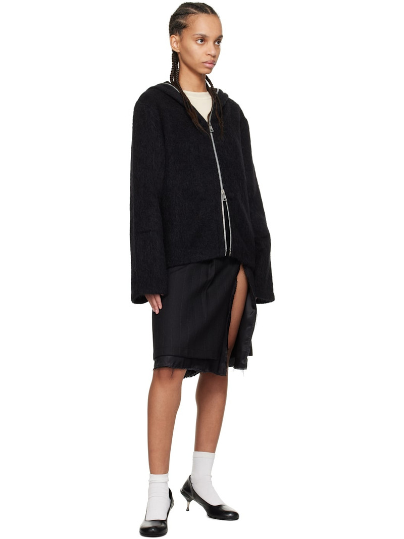 Our Legacy Black Full Zip Hoodie outlook
