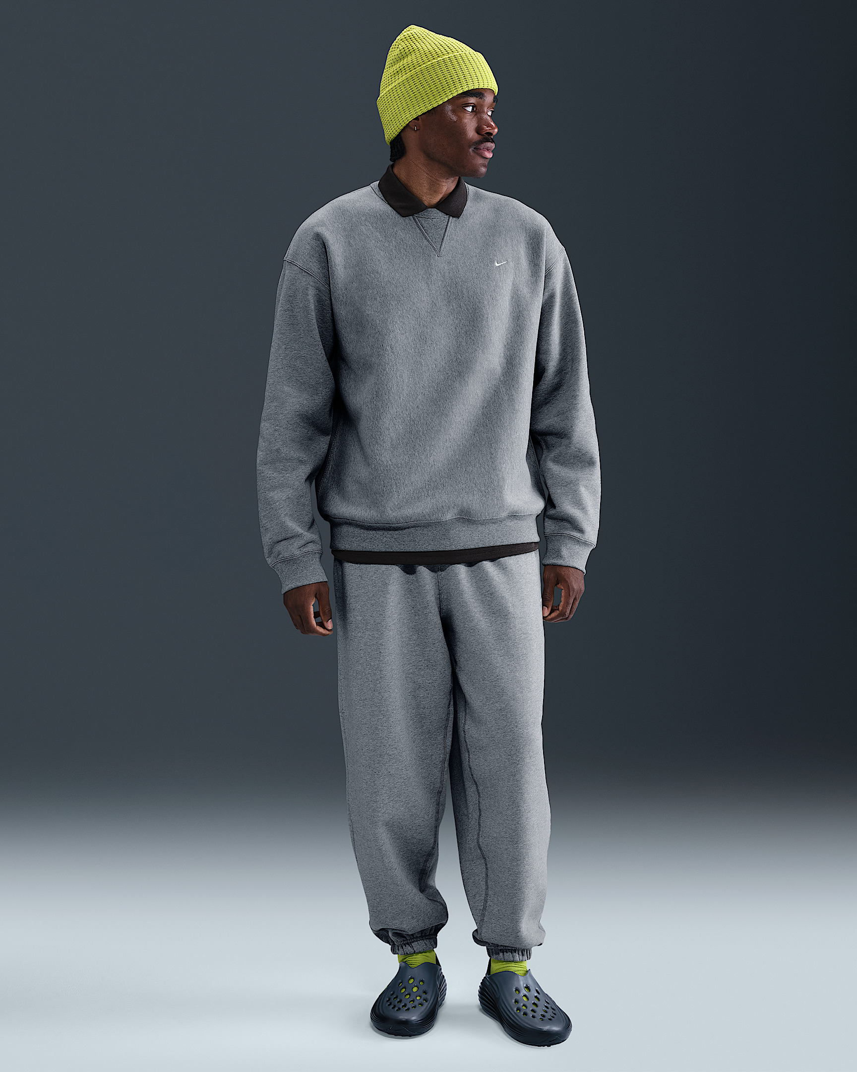 Nike Solo Swoosh Men's Fleece Crew - 4