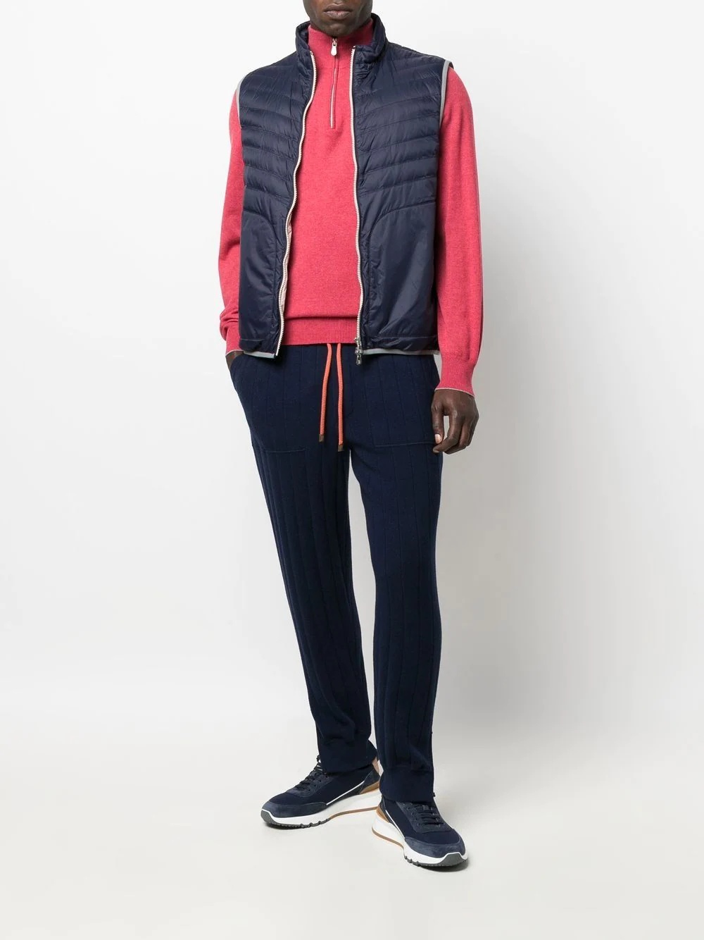 cashmere ribbed joggers - 2