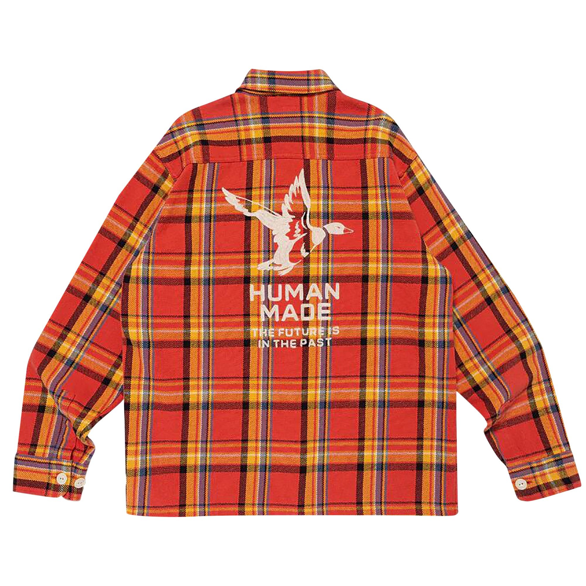 Human Made Check Shirt 'Orange' - 2