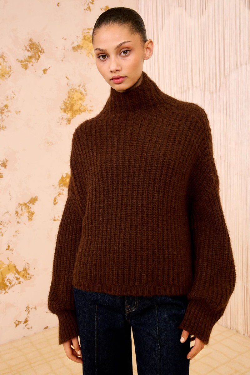 ULLA JOHNSON Veron Alpaca Knit Turtleneck outlook