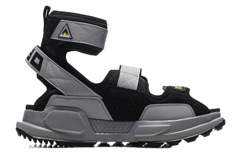 Li-Ning PLATFORM Paris Fashion Week Catwalk Series Gray Green Sandals 'Gray Green' AGBN077-5 2