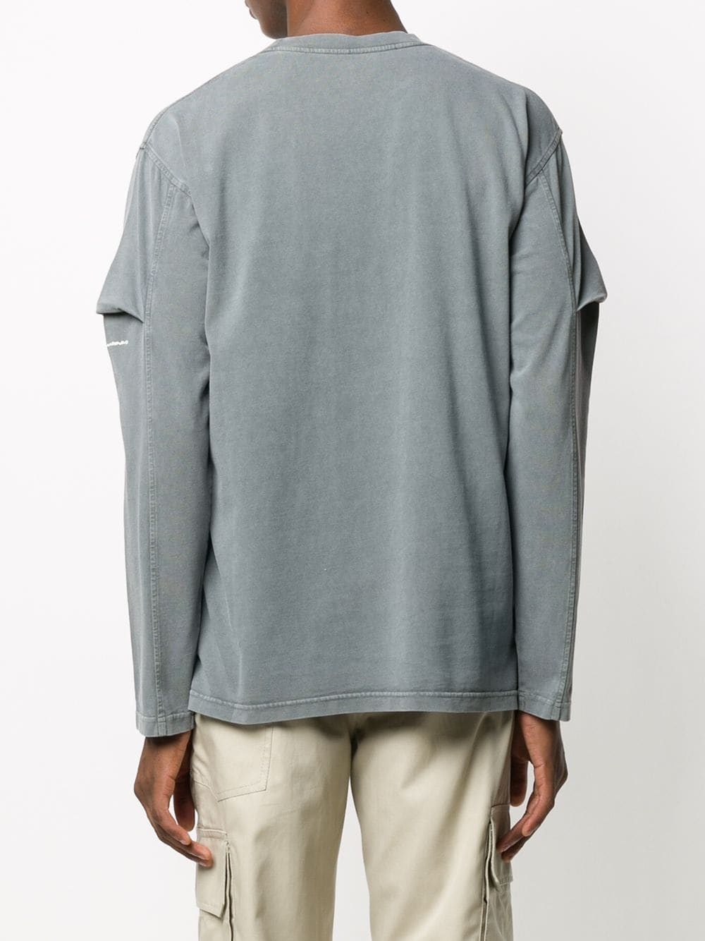 tucked sleeve T-shirt - 4