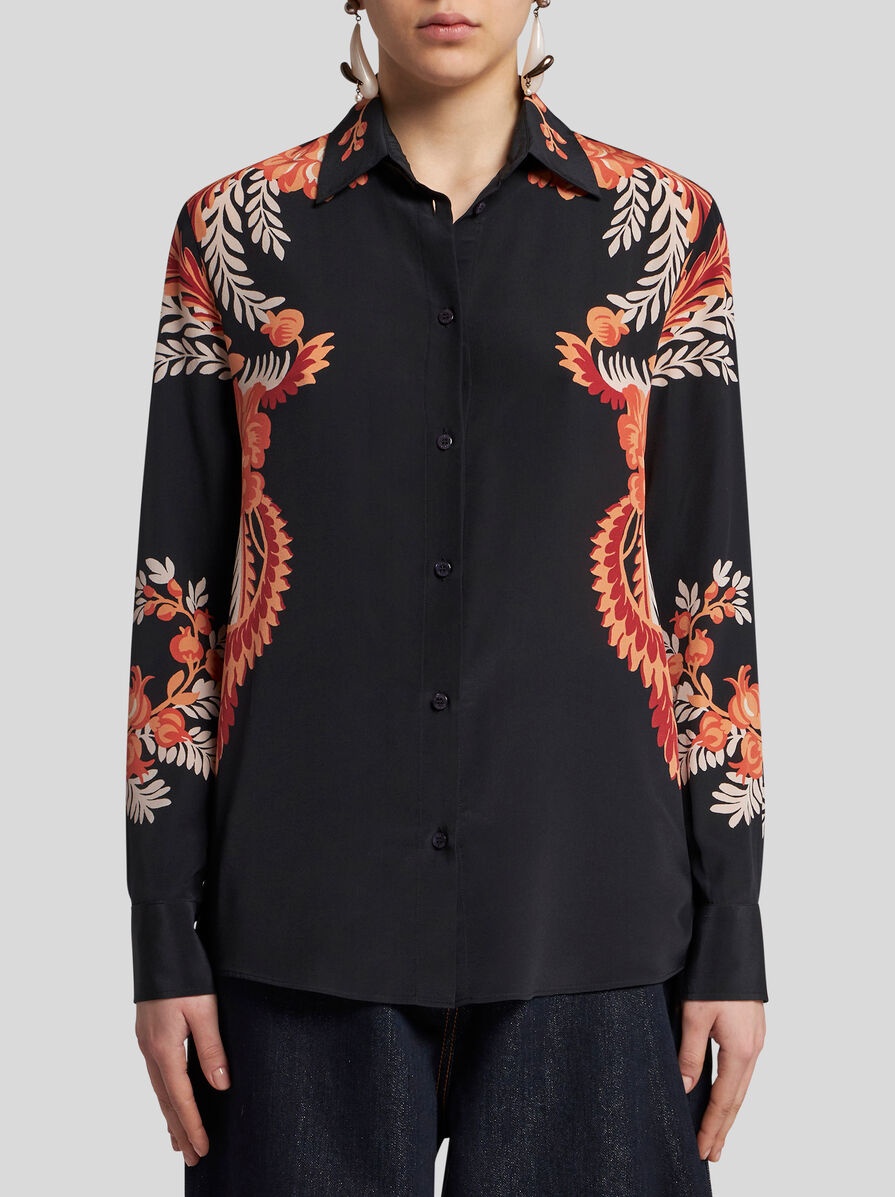 PRINTED SILK SHIRT - 2