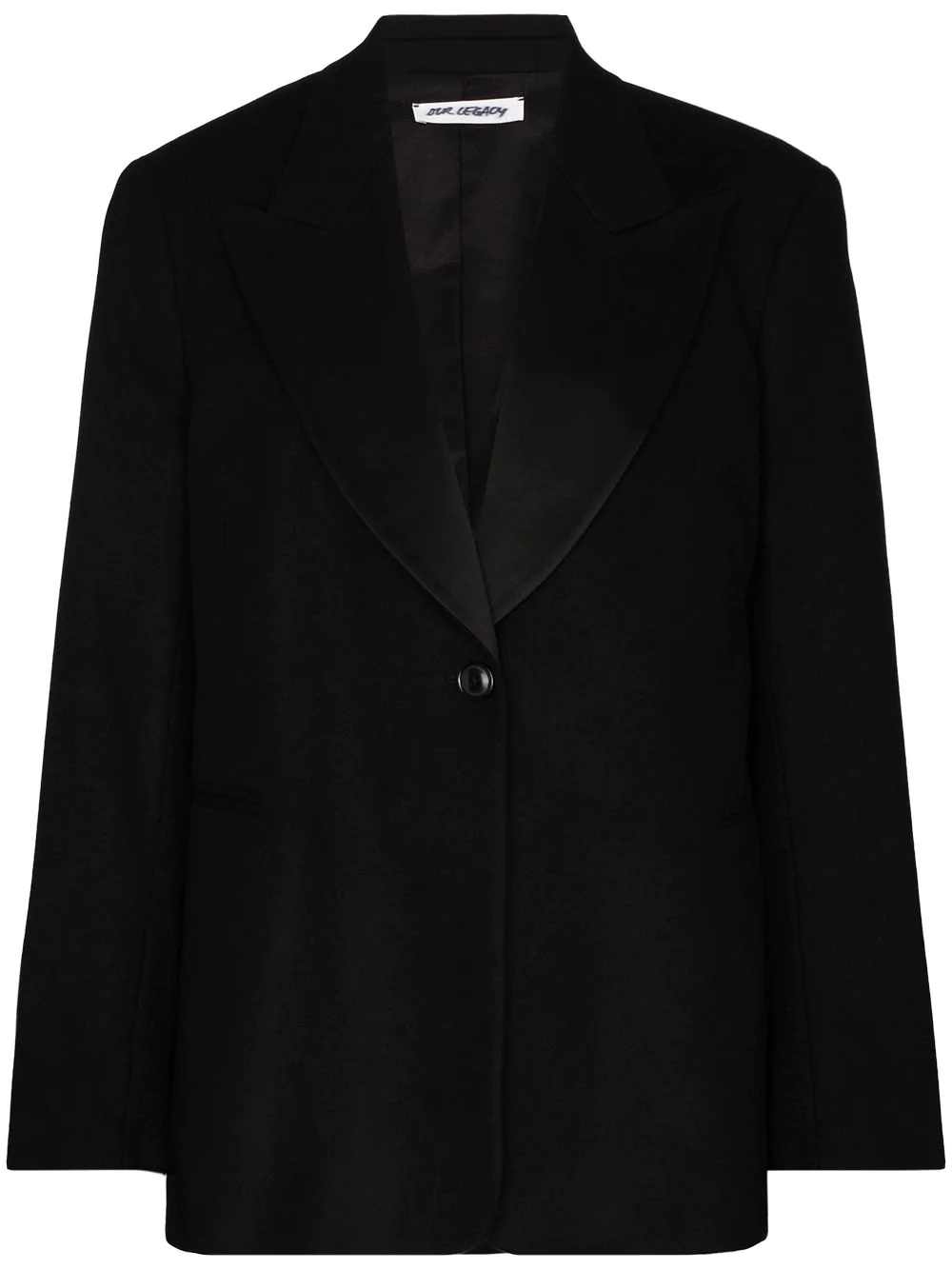 Boxy button-up blazer - 1