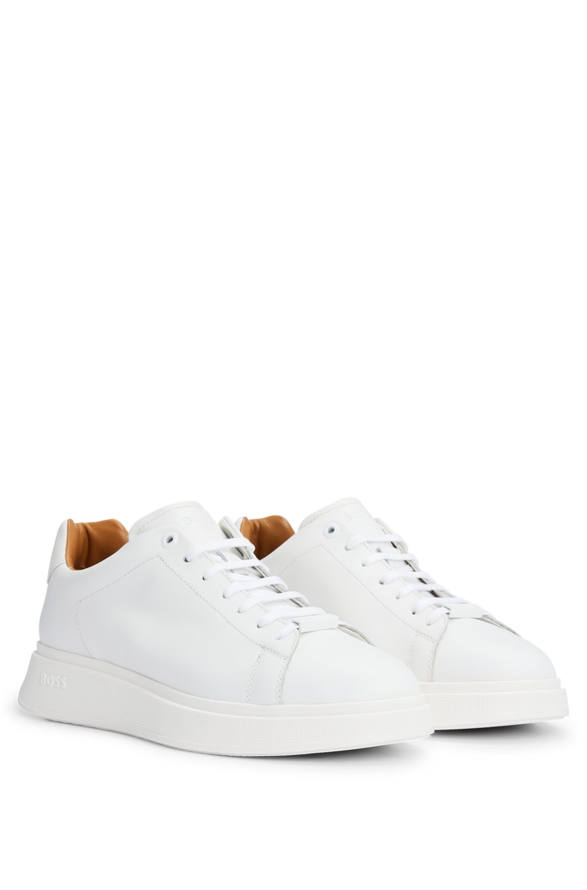 LEATHER TRAINERS WITH RUBBER OUTSOLE - 2