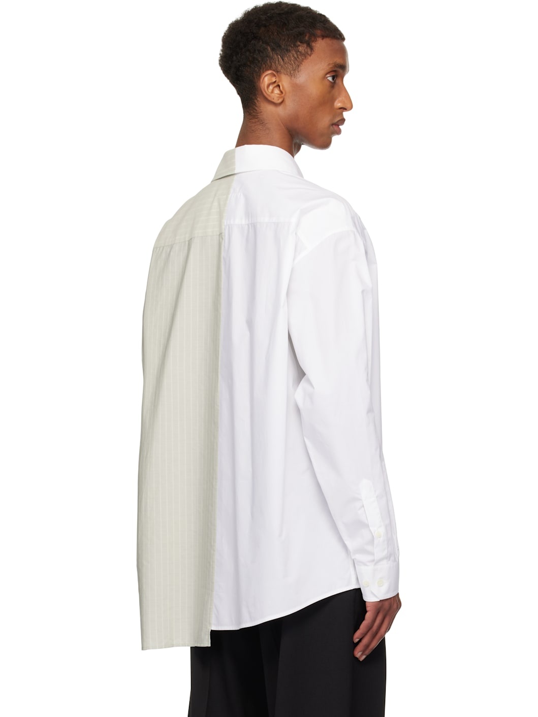 White & Green Numeric Shirt - 3