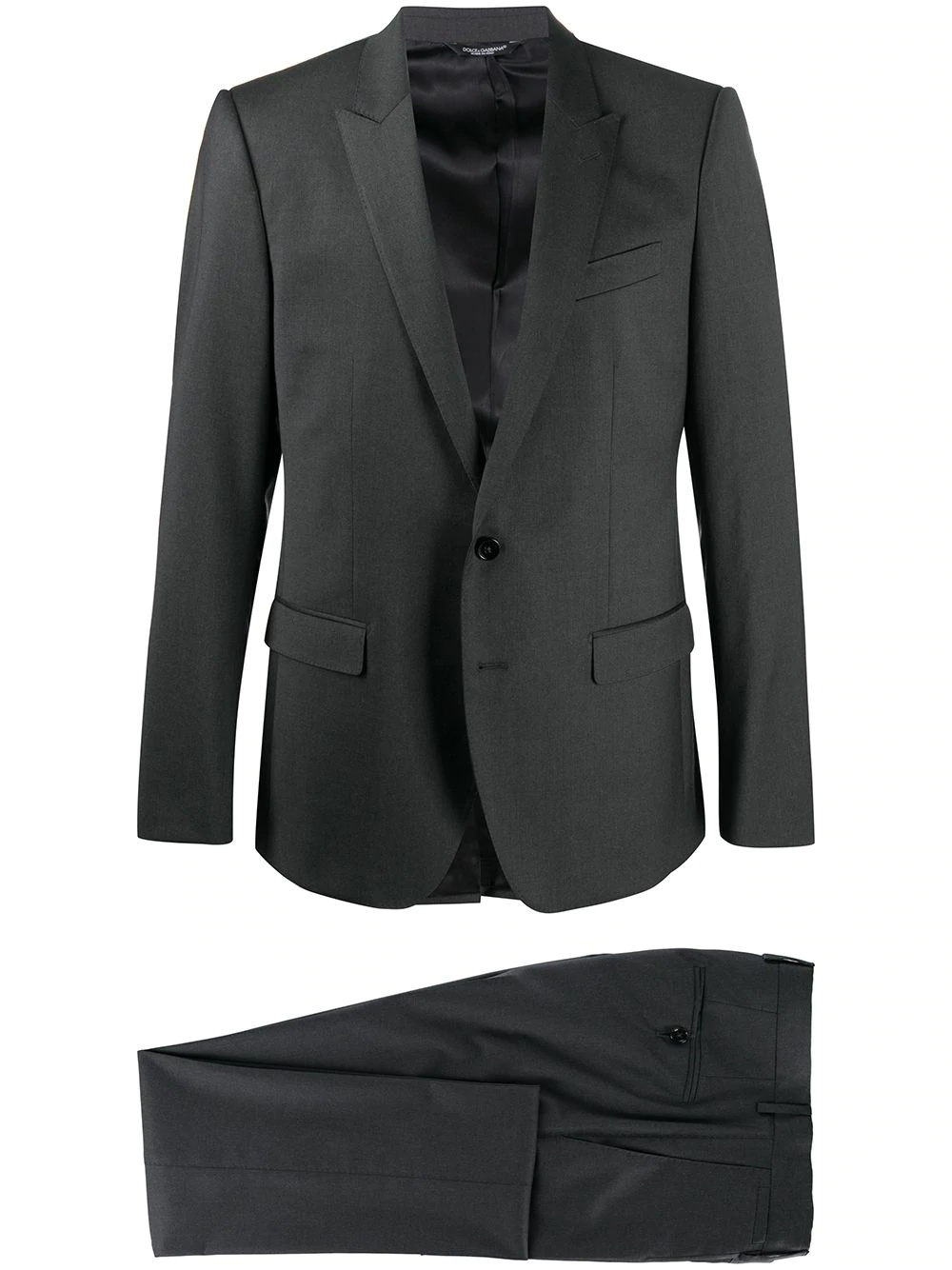 notched lapels two-piece suit - 1