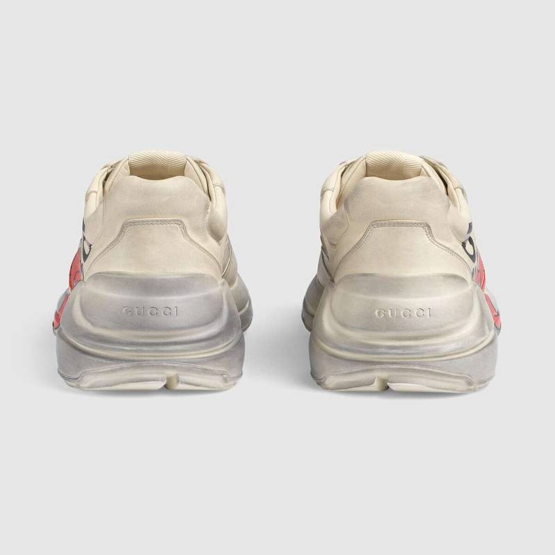 GUCCI Men's Rhyton sneaker with mouth print outlook