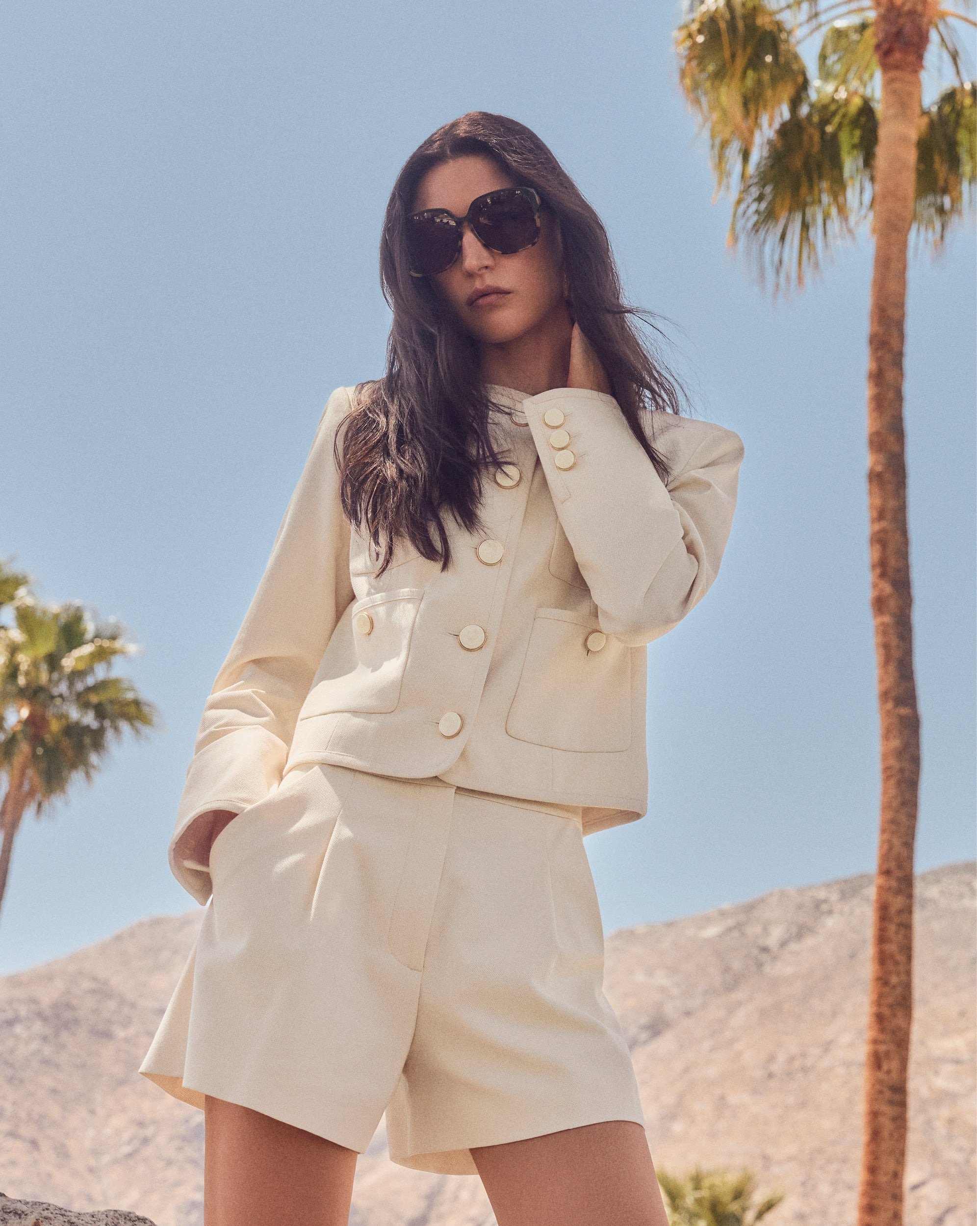 CIRTANE COLLARLESS JACKET - 7