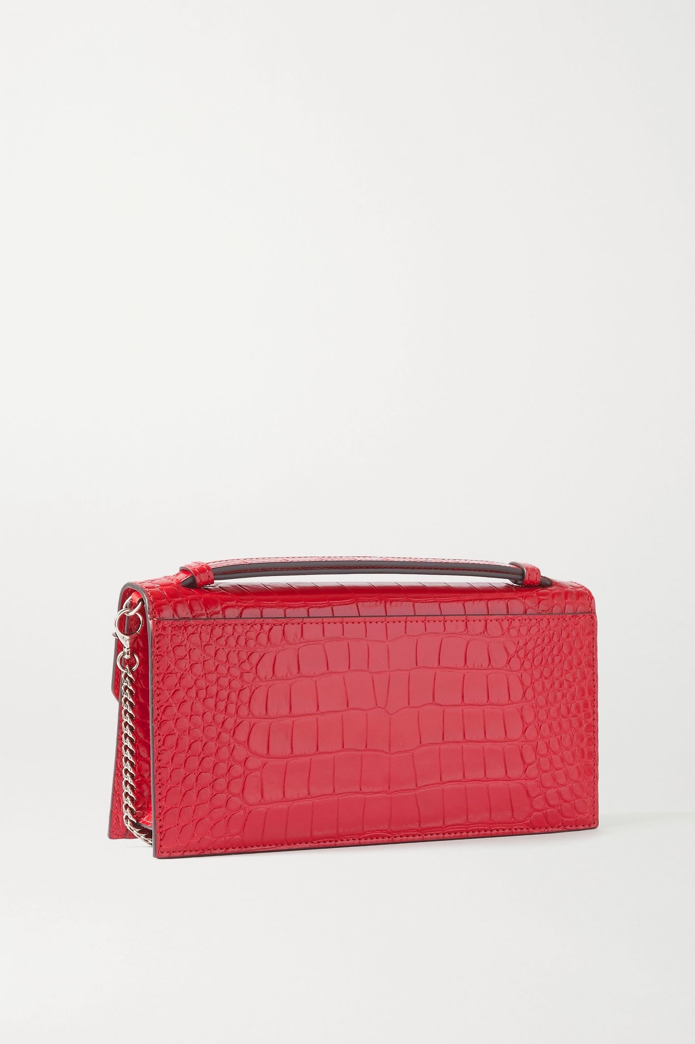 Elisa croc-effect leather shoulder bag  - 3