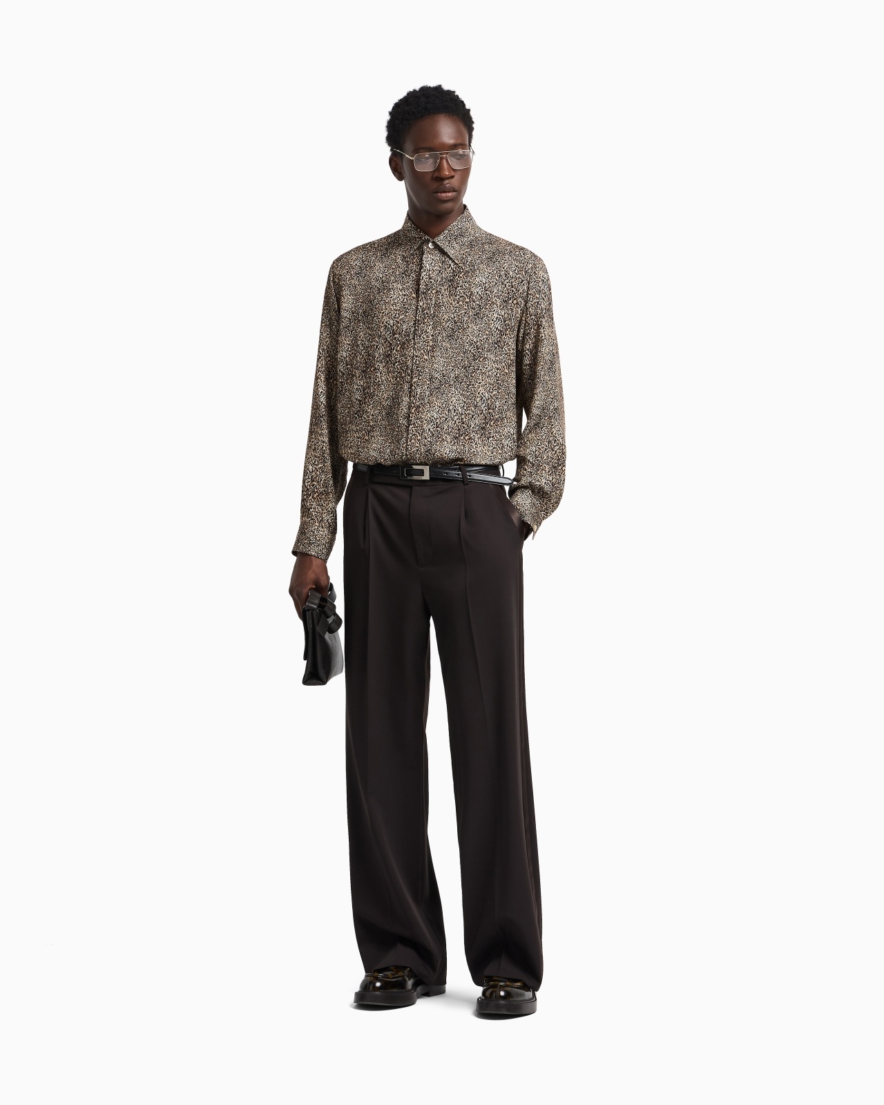 FLUID-FABRIC SHIRT WITH ANIMAL PRINT - 2