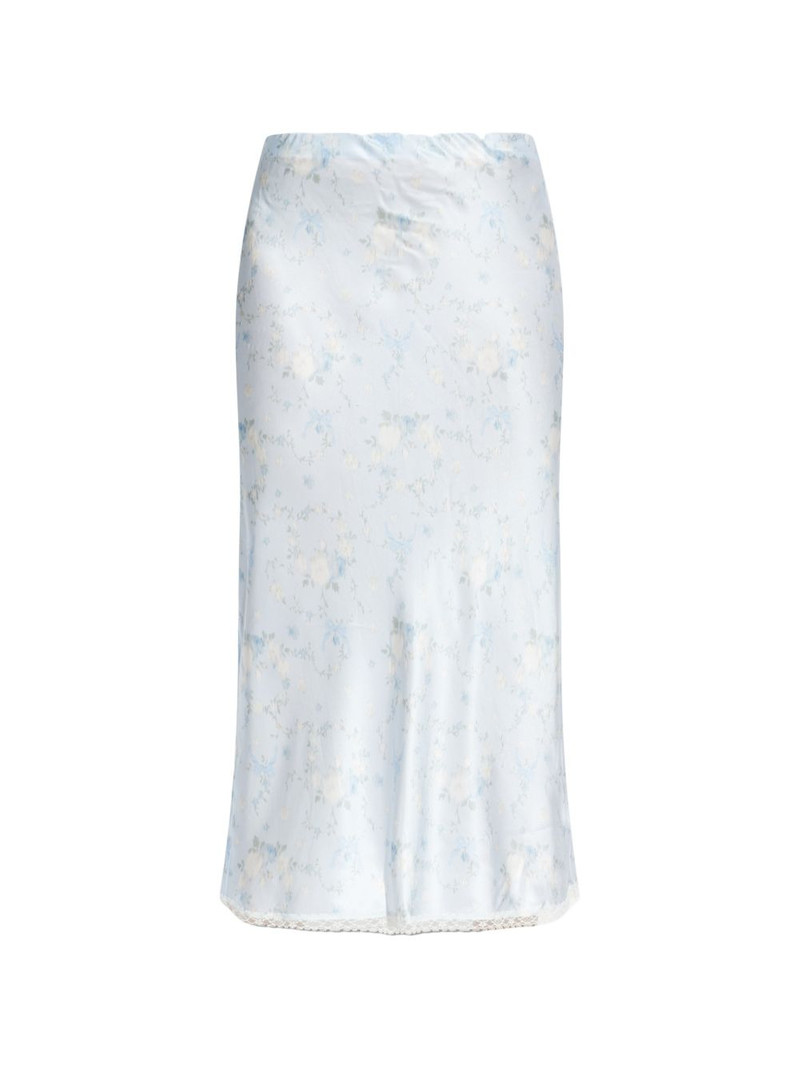 Kalo floral-print lace maxi skirt 1