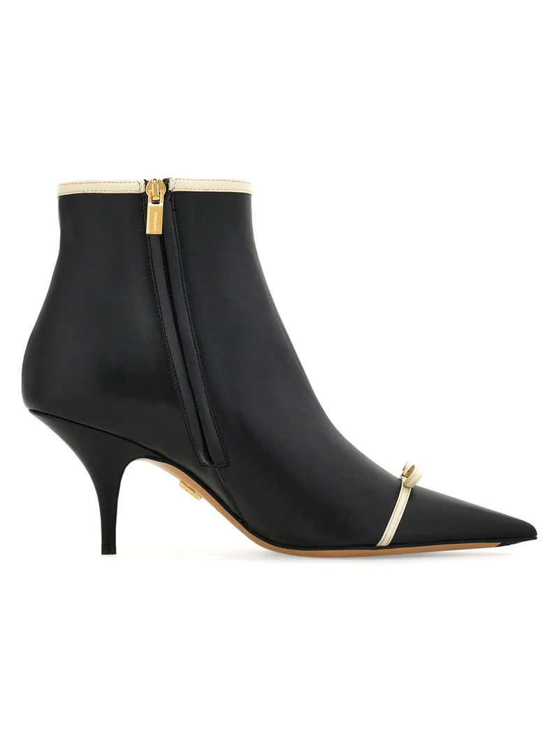 Women's Milla 70MM Leather Ankle Boots - Nero Mascarpone Biscotto 5