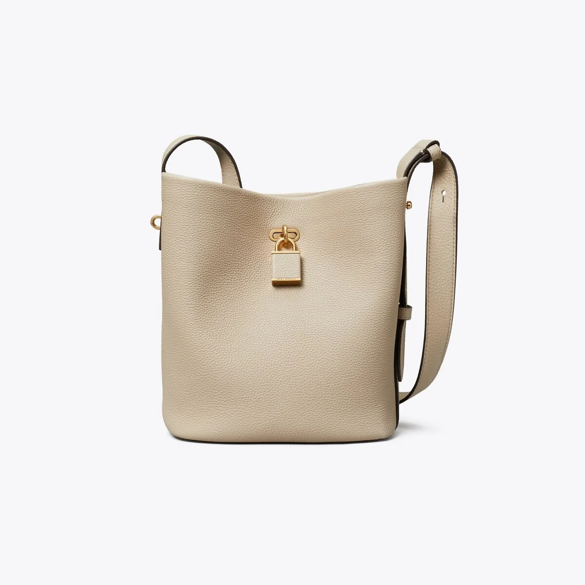 Medium Lock Slim Bucket Bag - 1