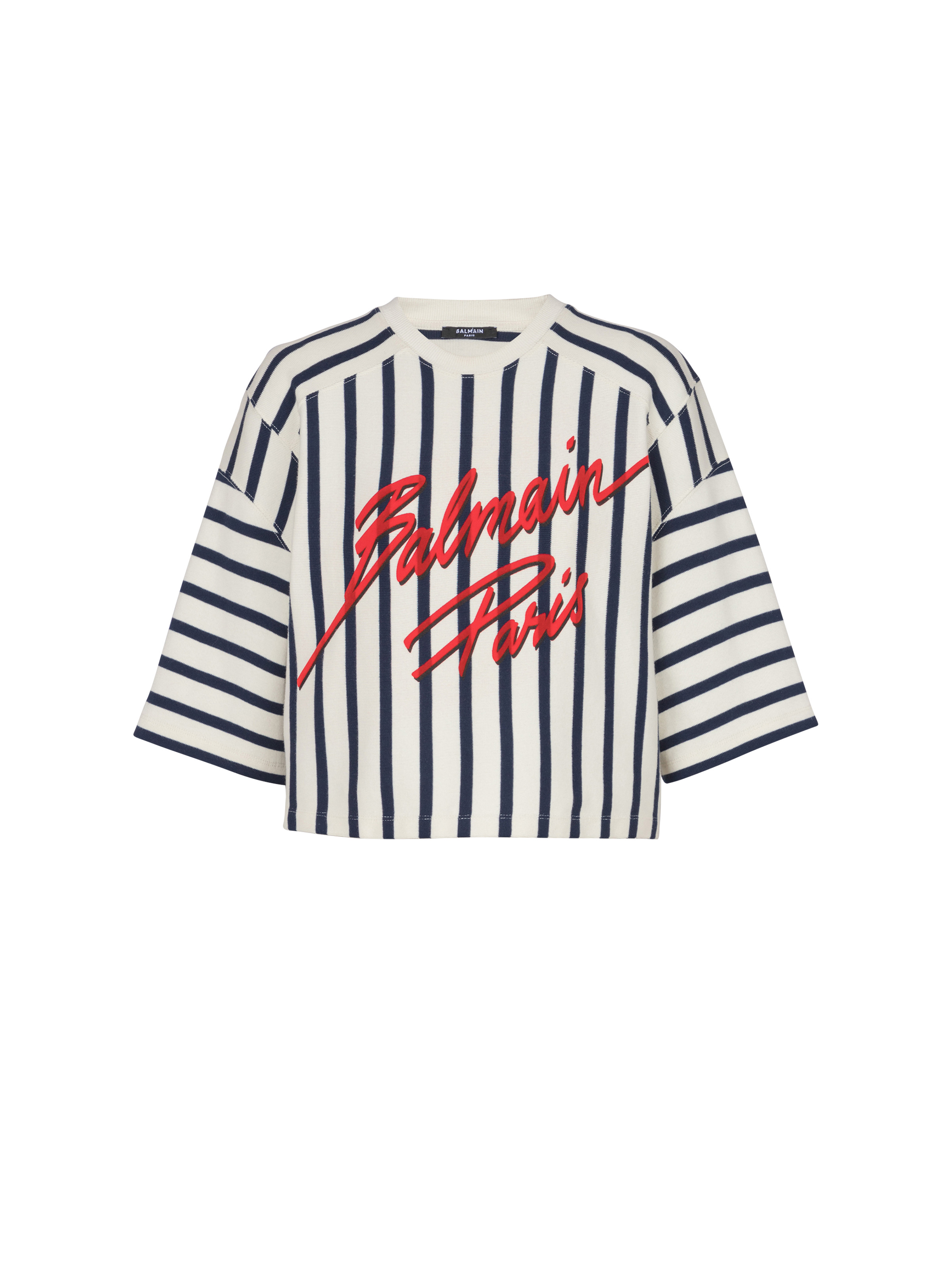 Striped Balmain Baseball top - 1
