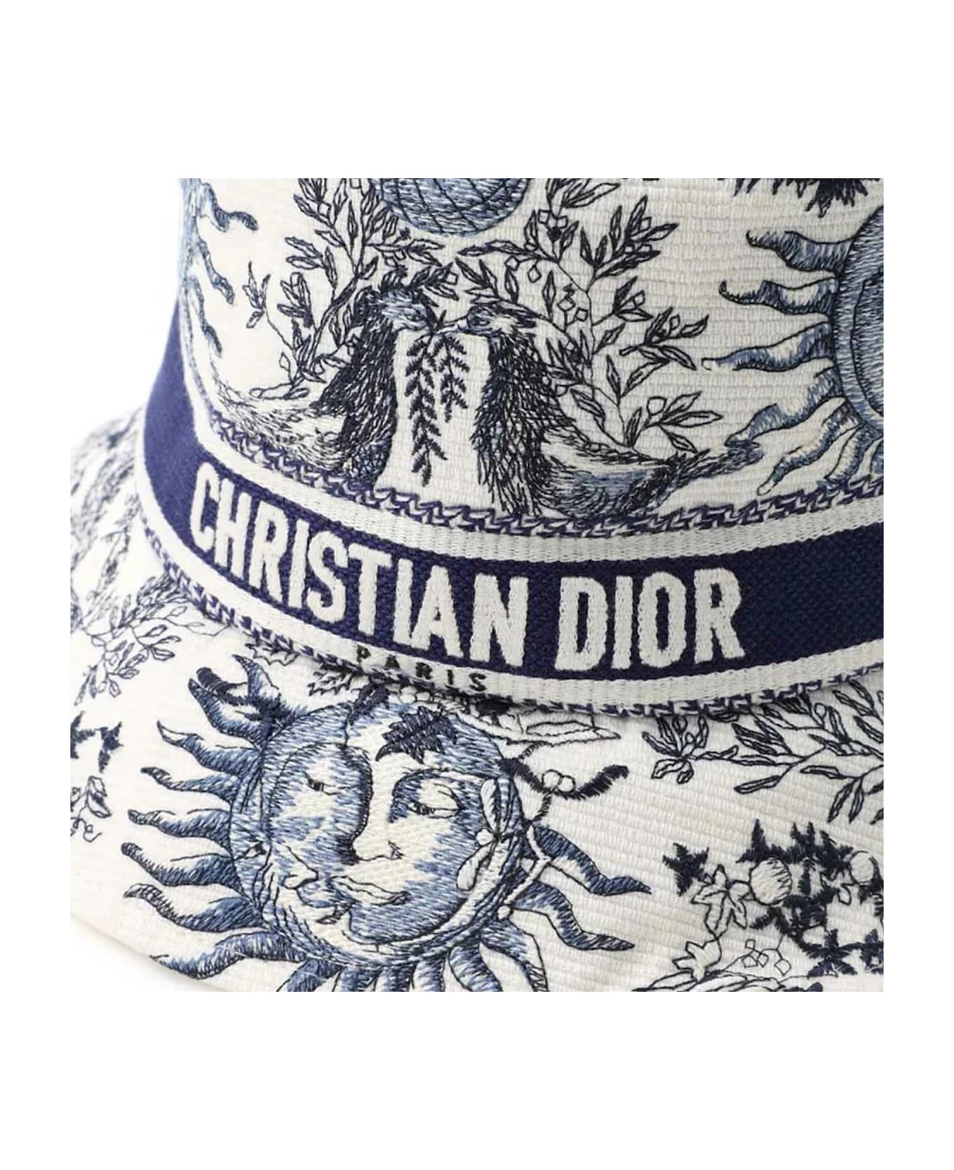 Dior D-bobby Toile De Jouy Soleil Small Brim Bucket Hat