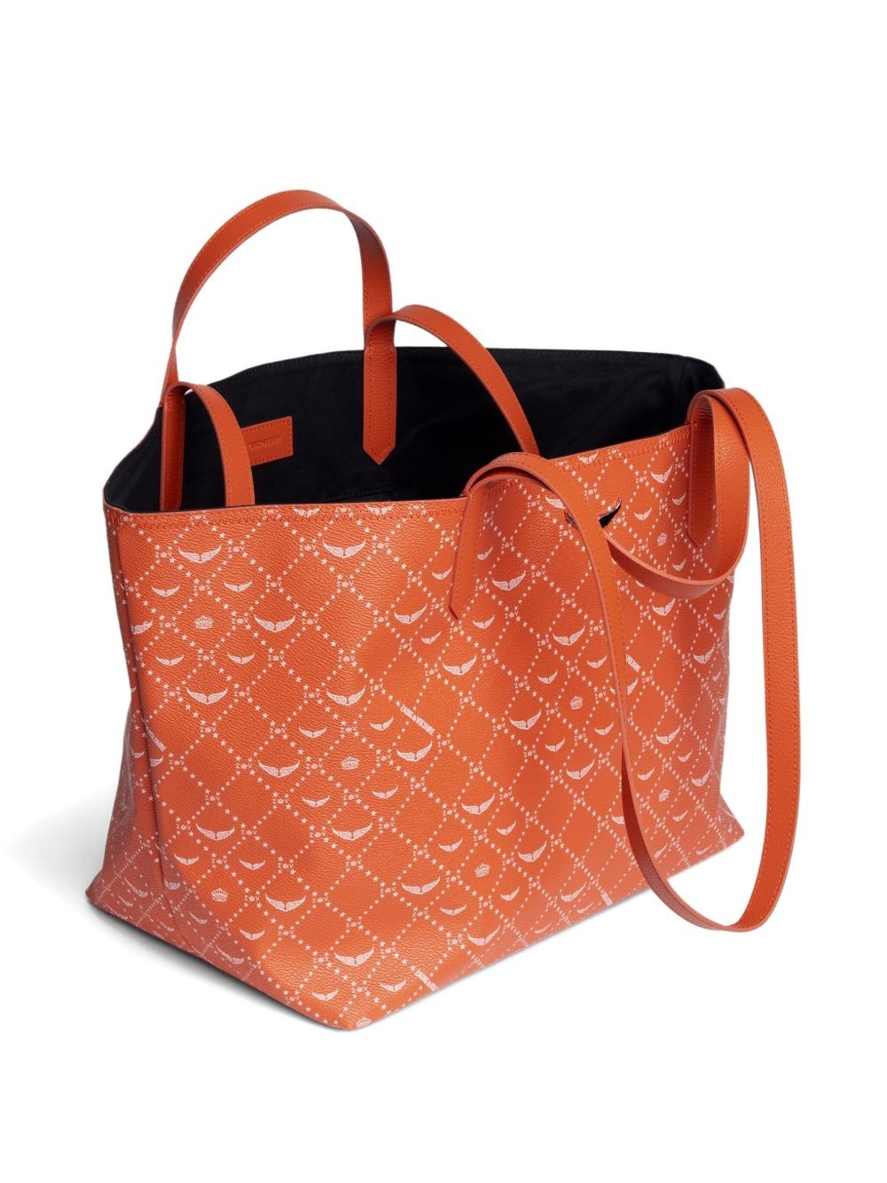 Z XL printed leather tote bag - 3