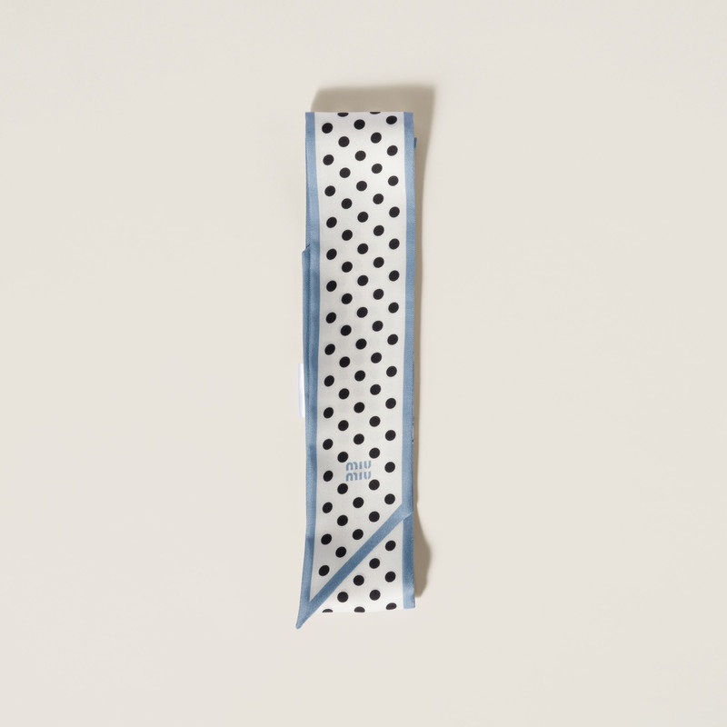 Printed twill scarf 1