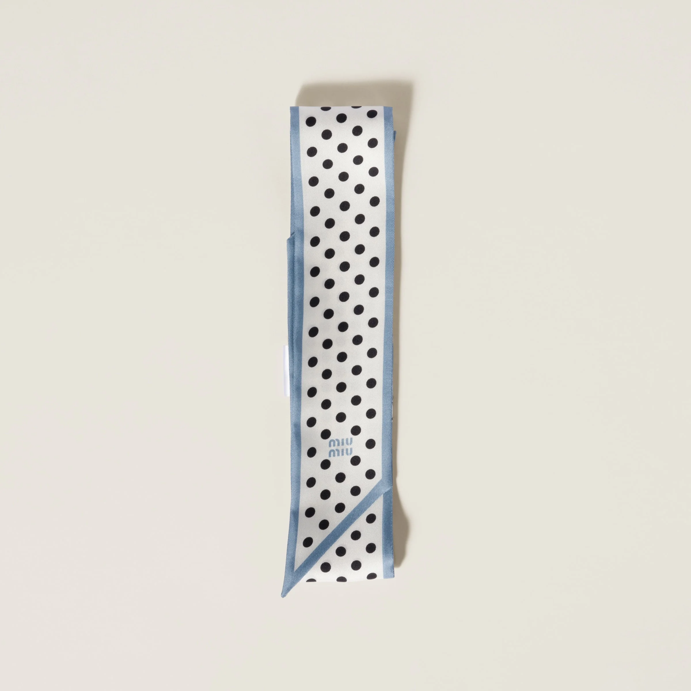 Printed twill scarf - 1