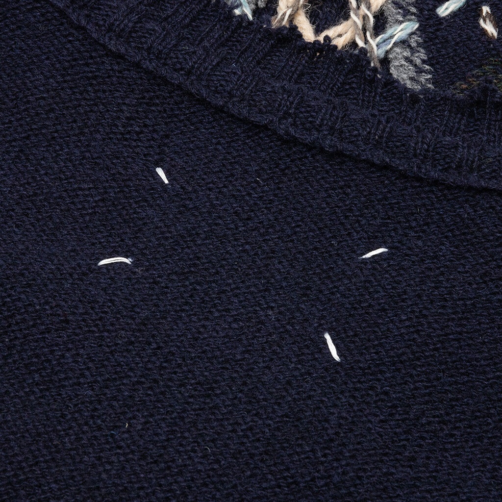 CREWNECK - NAVY/GREY/DARK GREEN - 5