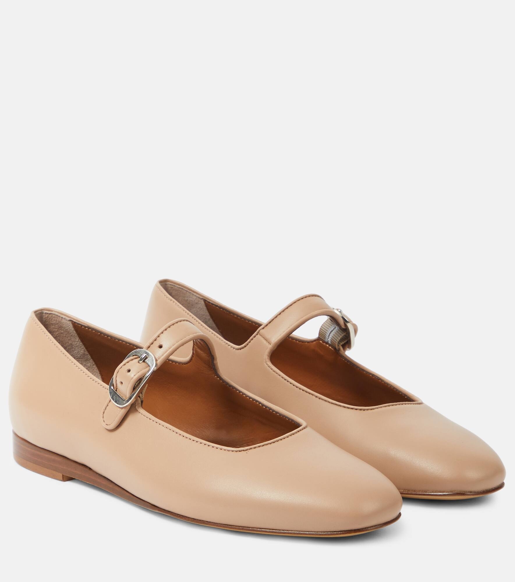 Leather ballet flats - 1