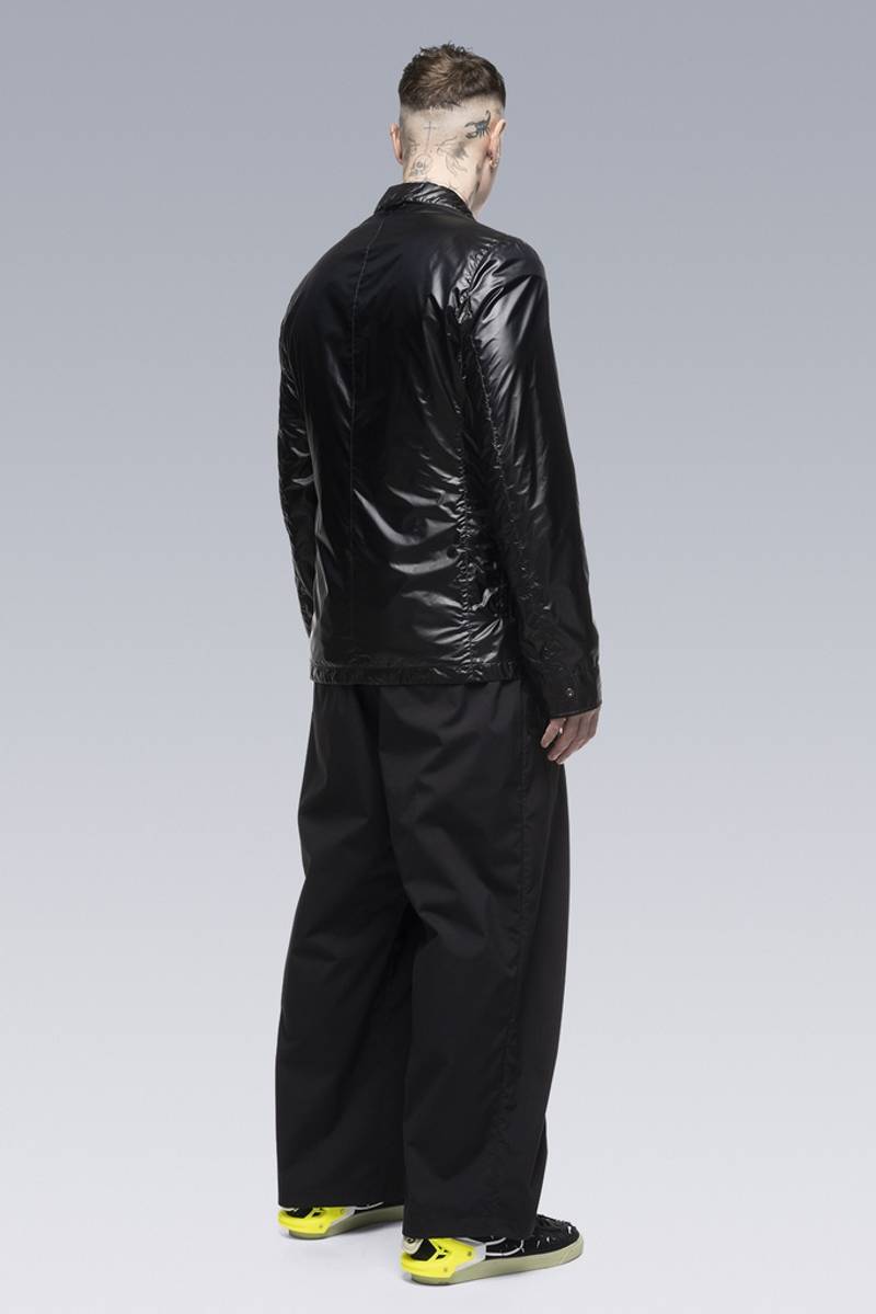 P45-E Encapsulated Nylon Single Pleat Trouser Black 5