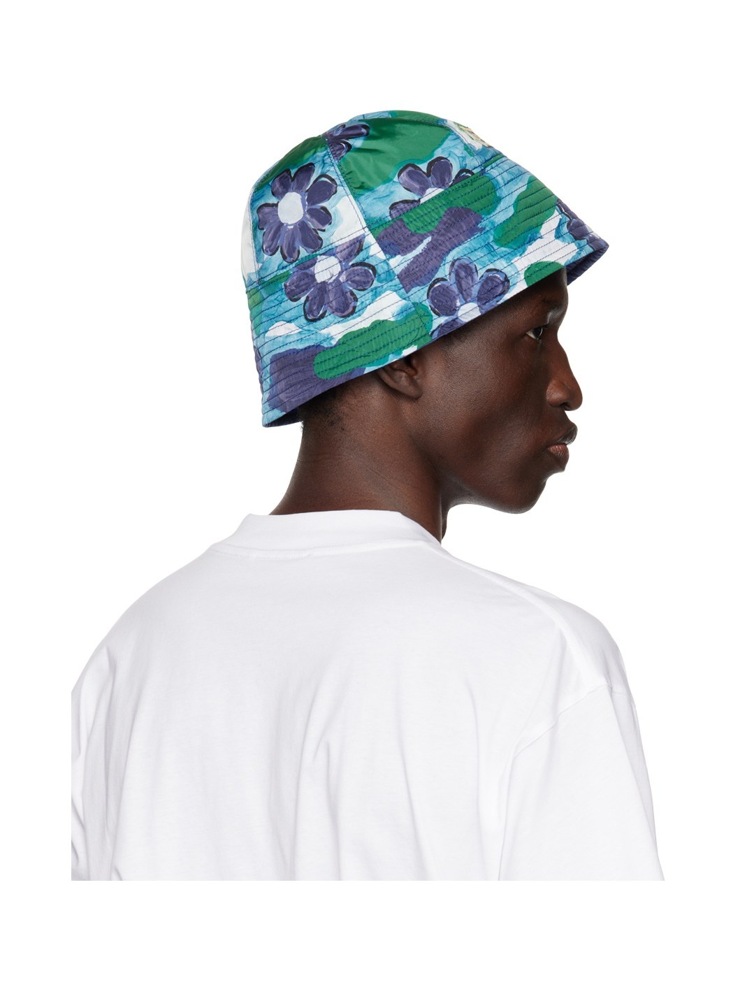 Blue Cloudyflower Bucket Hat - 3