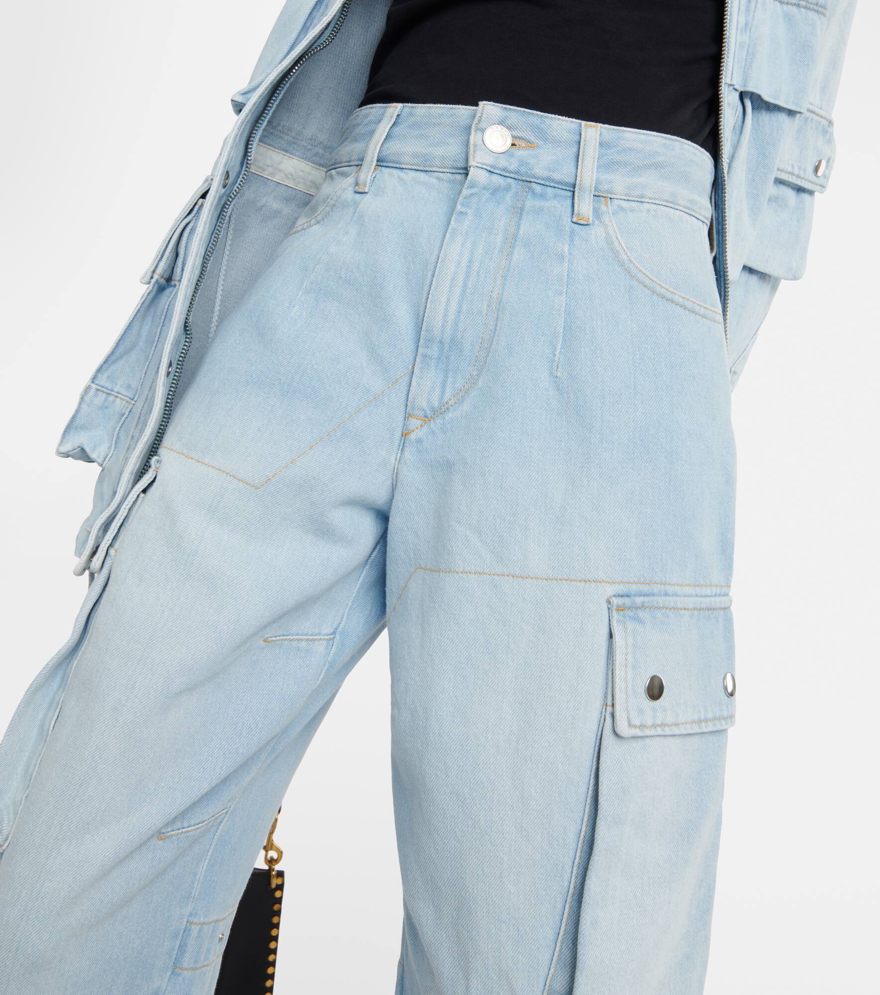 Elore denim cargo pants - 4