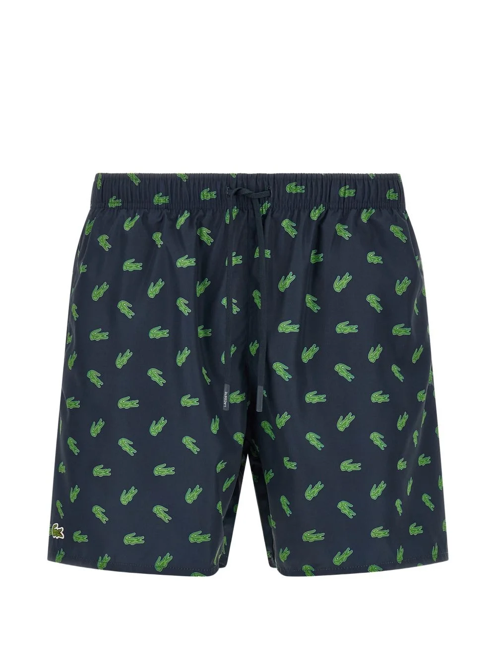 logo-patch swim shorts - 1