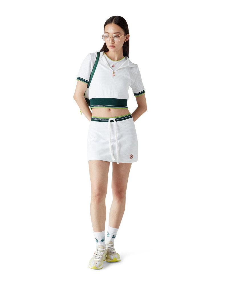 CASABLANCA Textured Velour Tennis Skirt | Casablanca Paris outlook