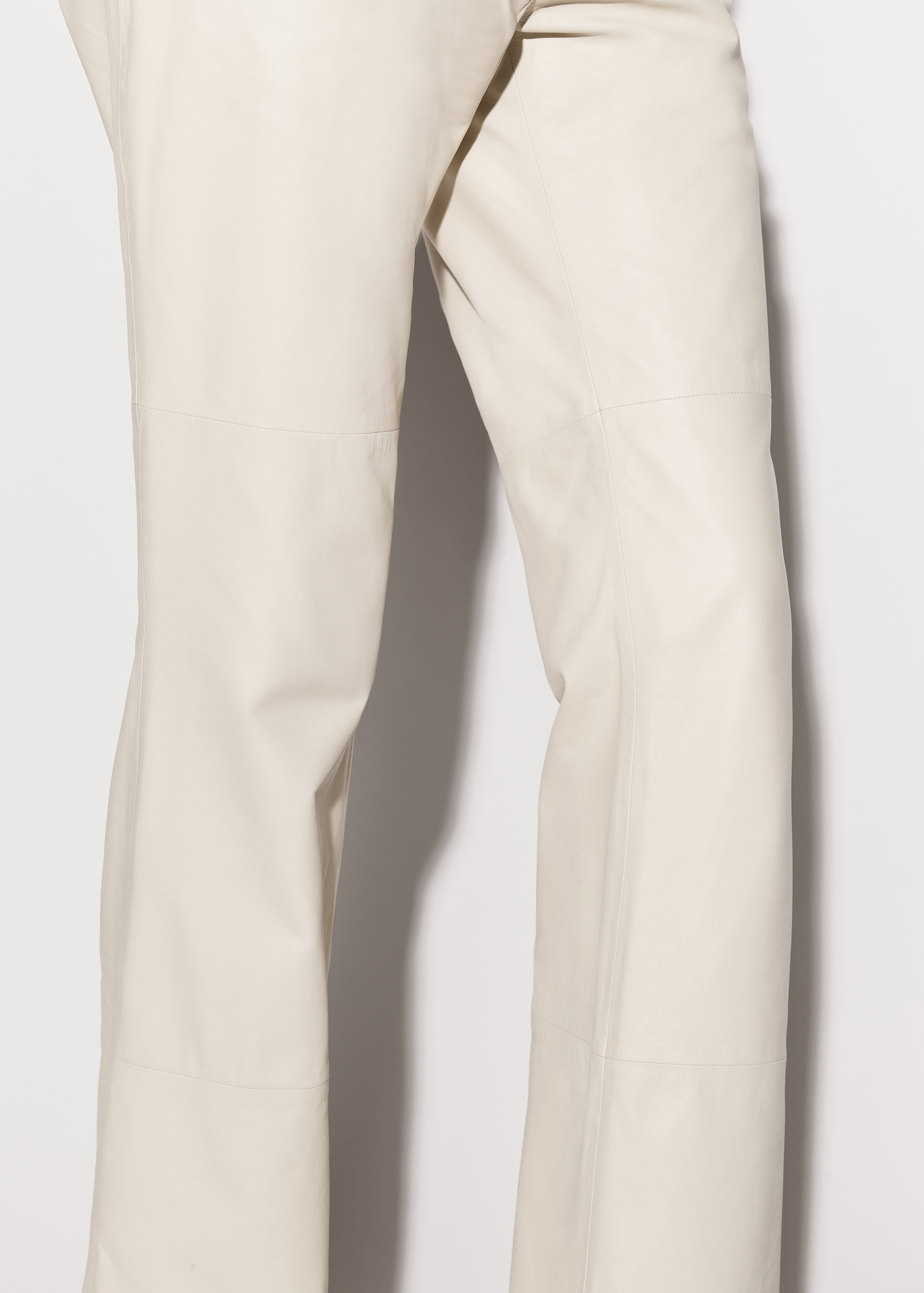 LEATHER BOOTLEG TROUSER - 6