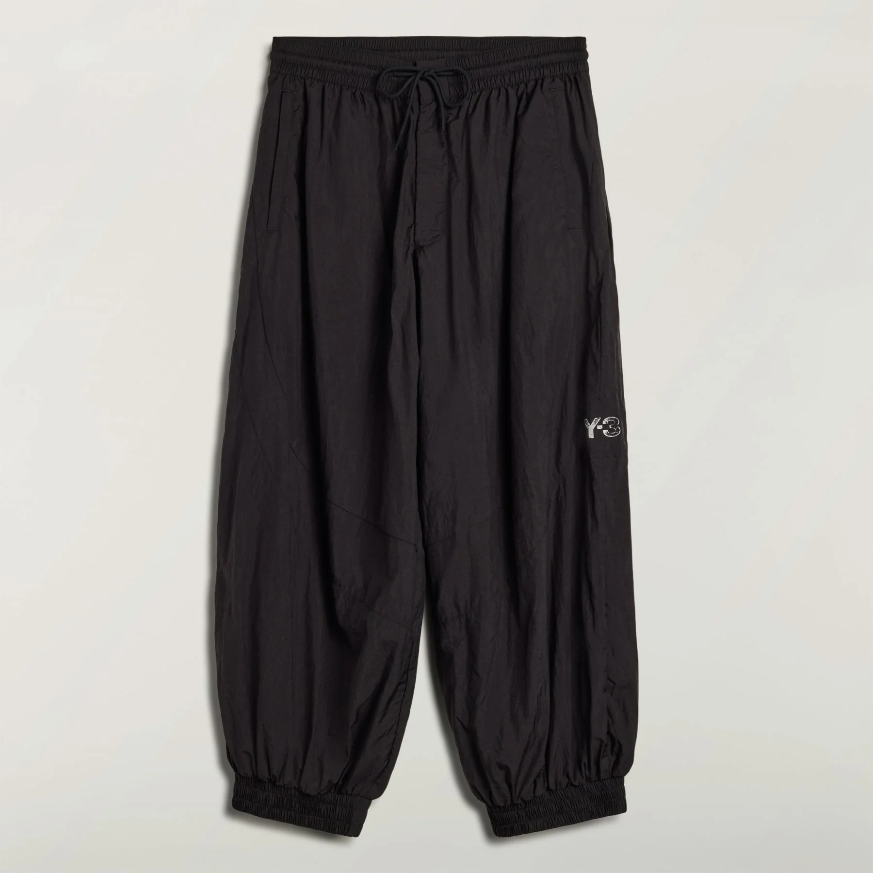 Y-3 RAW EDGE 3 STRIPES NYLON SHELL PANTS - 1