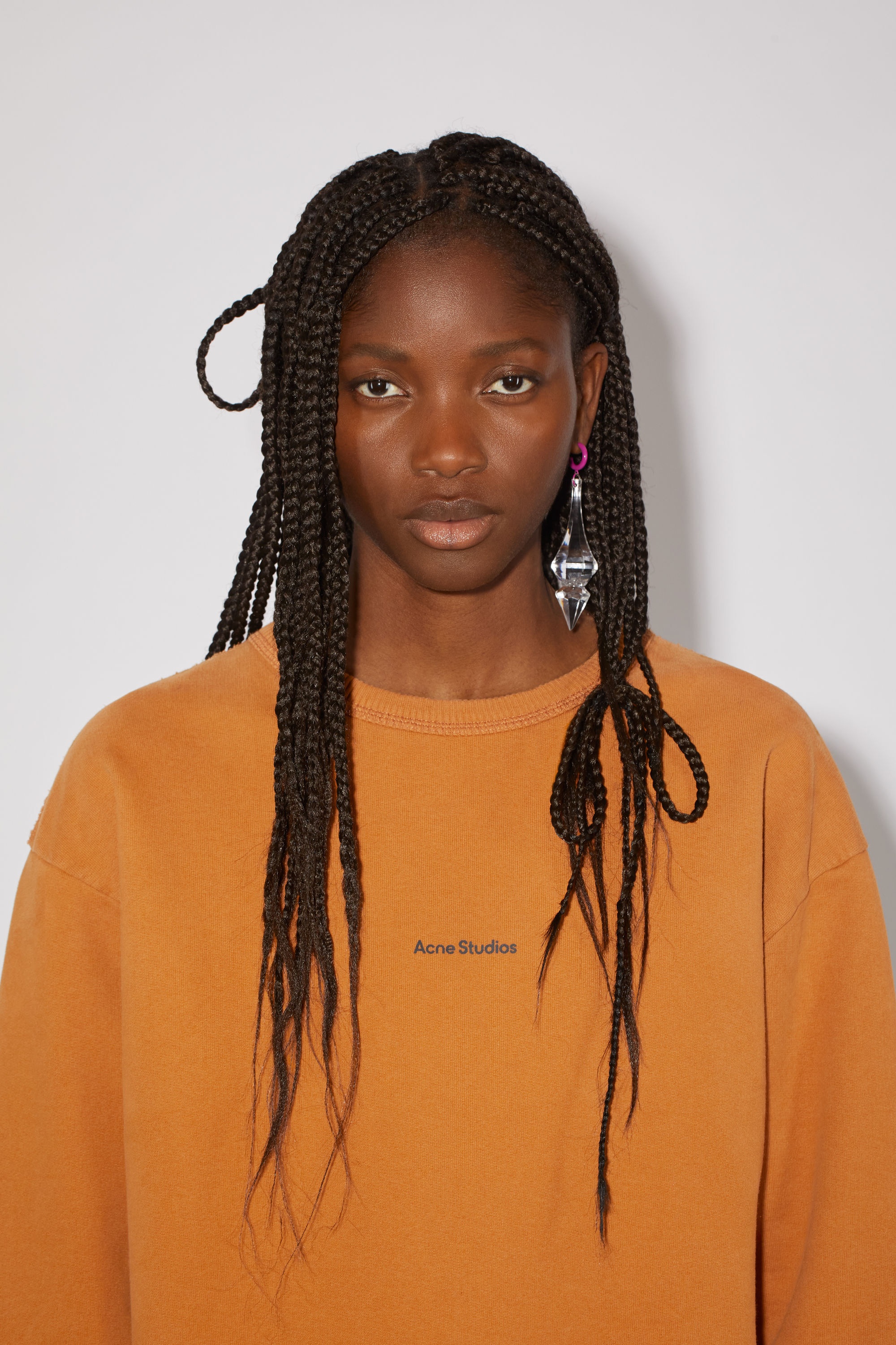 Stamp logo sweatshirt - Burnt orange - 4