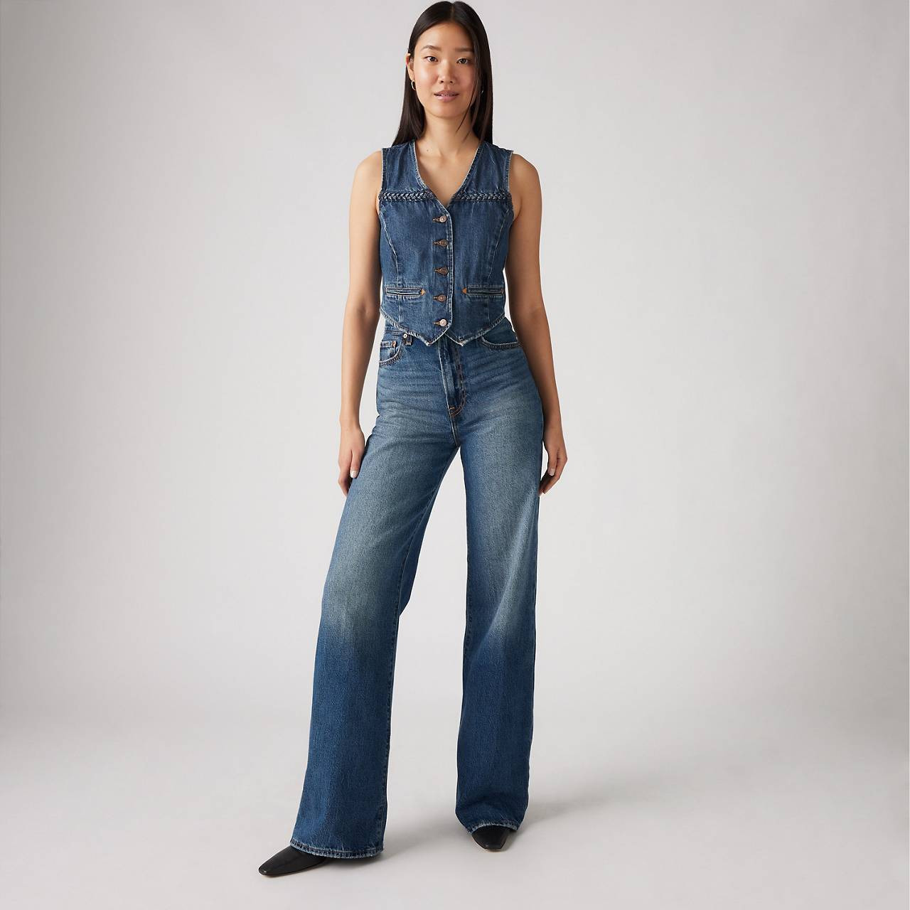 RIBCAGE WIDE LEG WOMEN'S JEANS - 3