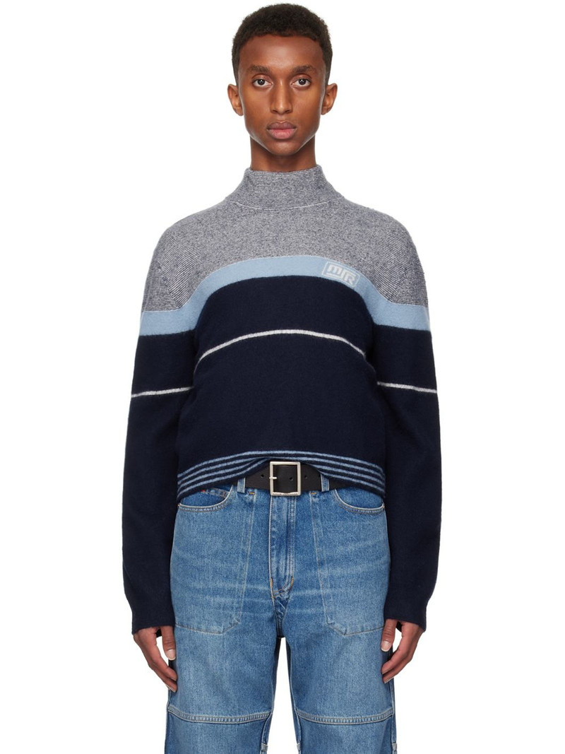Navy Pilling Turtleneck - 1