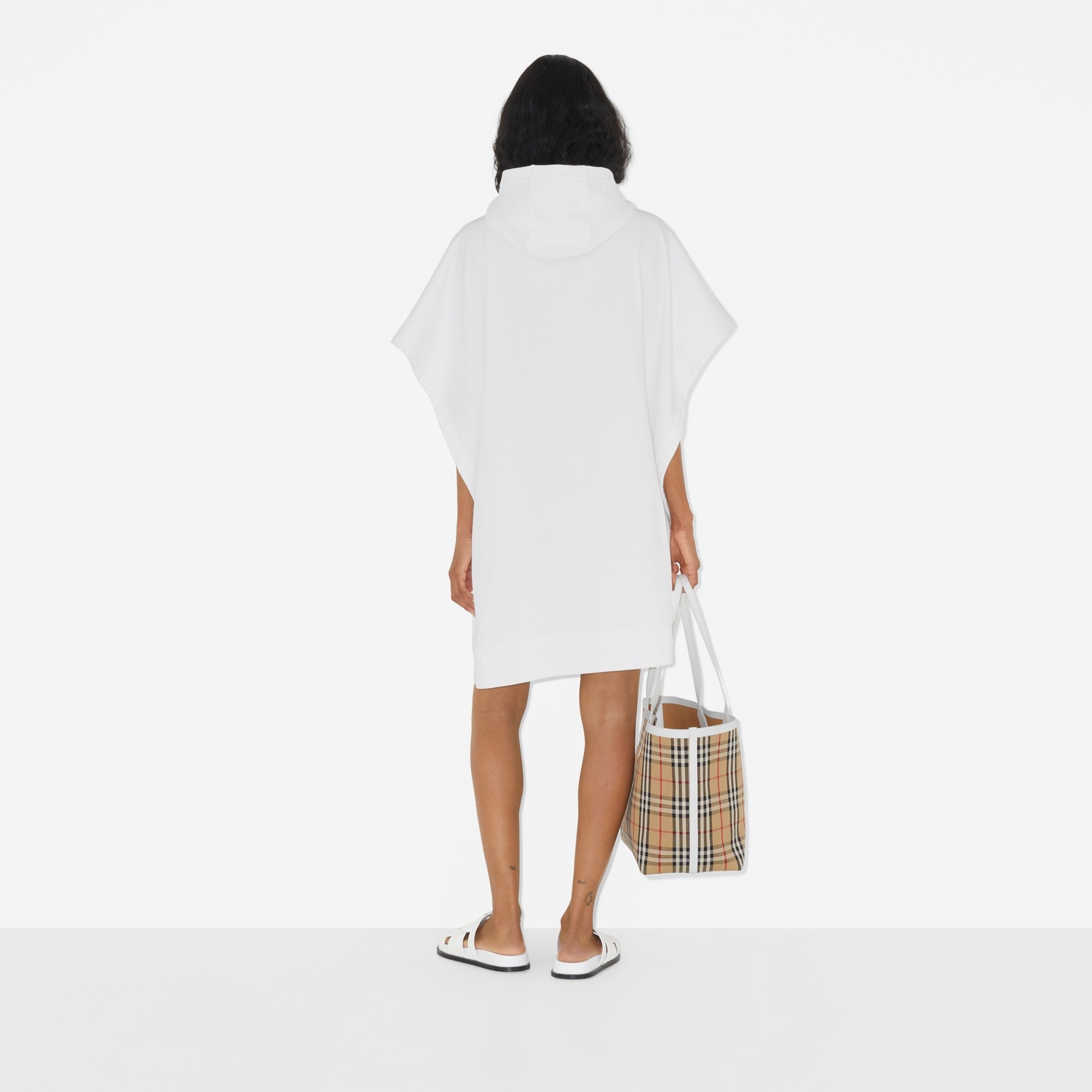 EKD Motif Cotton Jacquard Poncho - 4