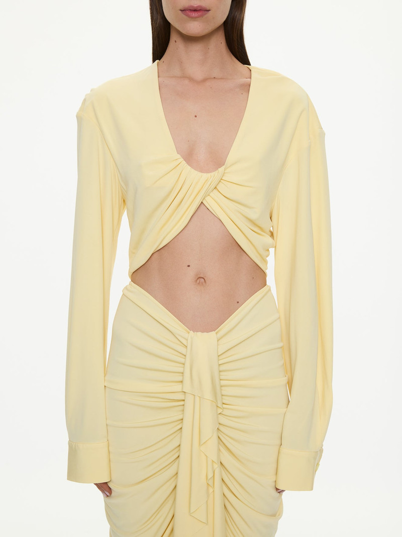 Vivenda Drape Long Sleeve Top 4