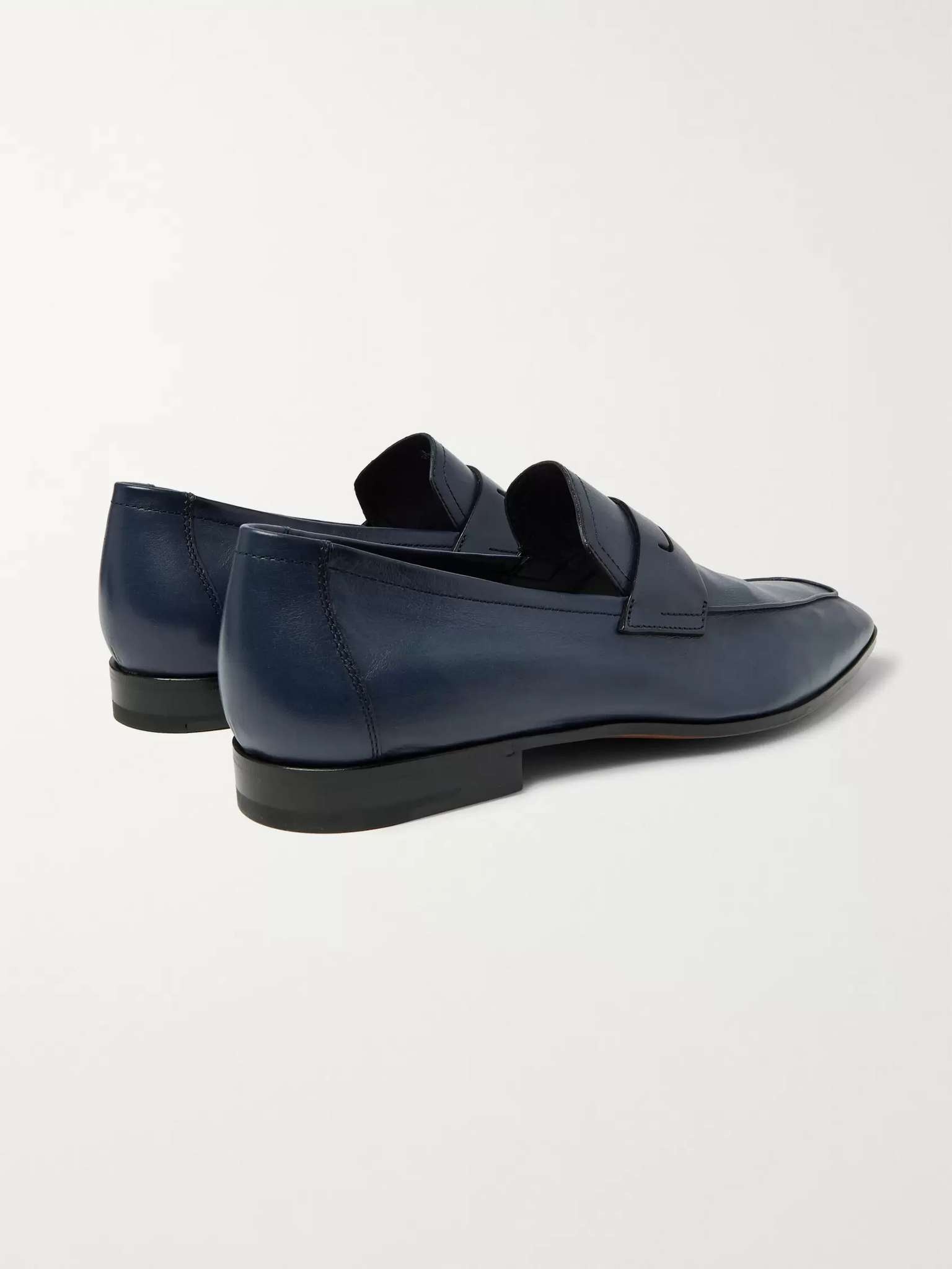 Lorenzo Polished Full-Grain Leather Loafers - 6