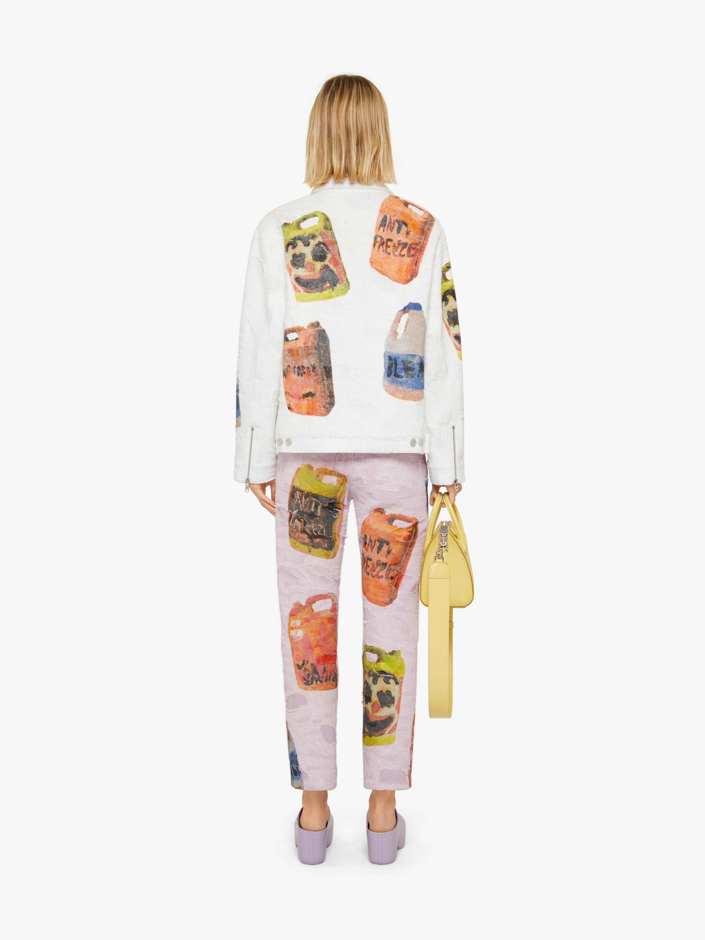 JEANS IN DENIM WITH CERAMIC PRINT - 4