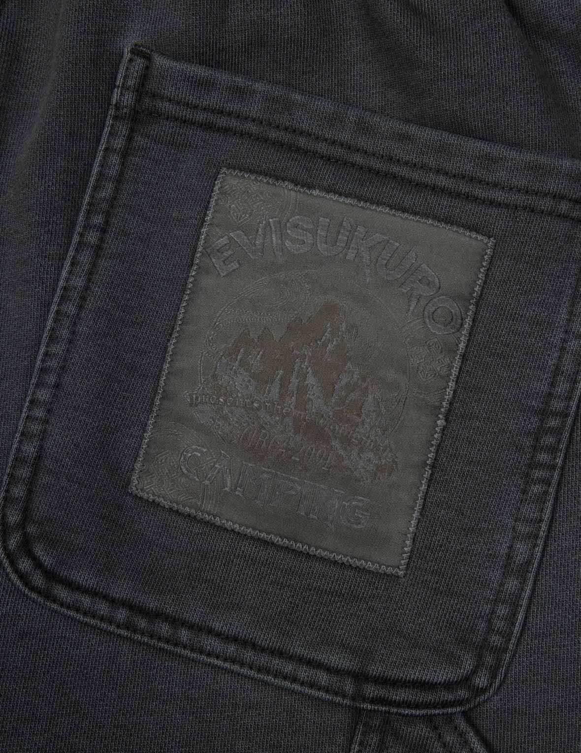 Pigment Dyed Logo and Kamon Embroidery Relax Fit Sweatpants - 11