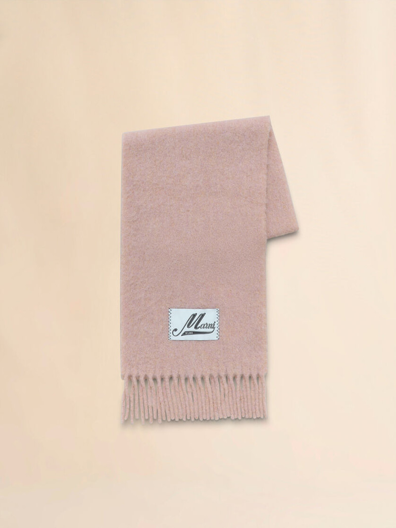 LIGHT 핑크 ALPACA SCARF - 1