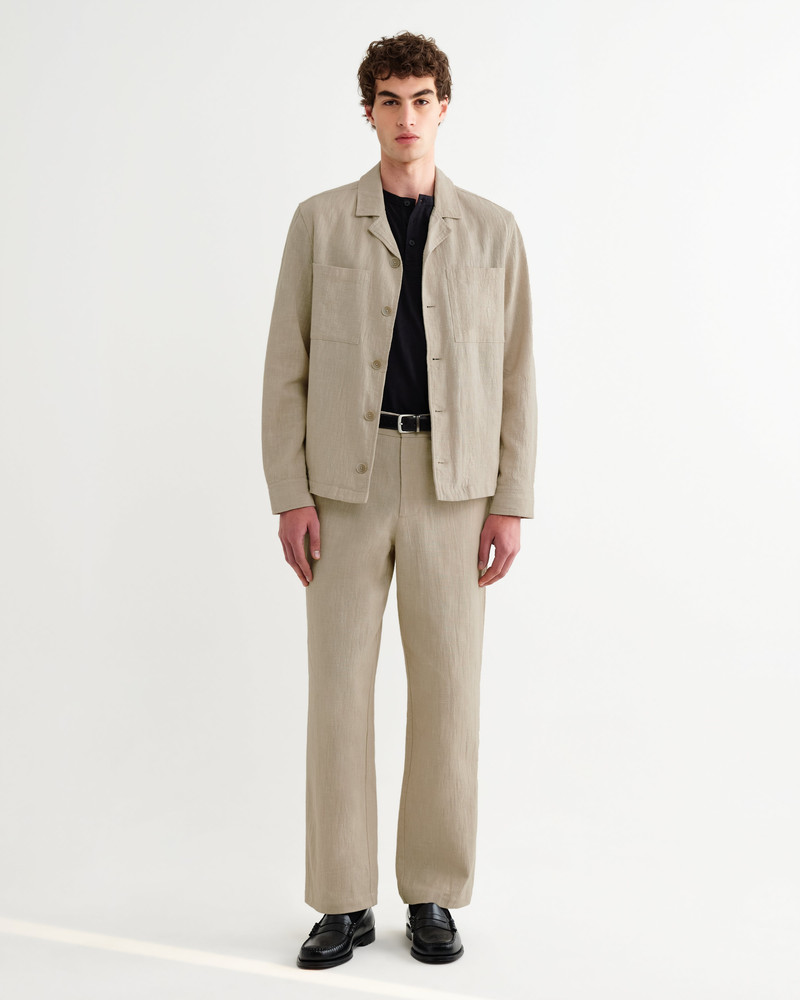Bayham - Natural Linen-Cotton Relaxed Fit Trousers 3