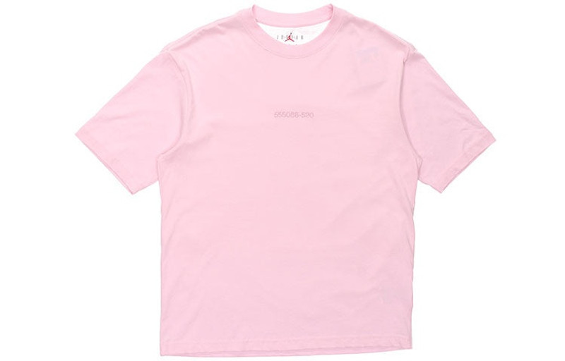 Men's Air Jordan Casual Sports Breathable Short Sleeve Pink T-Shirt DR9621-603 - 1