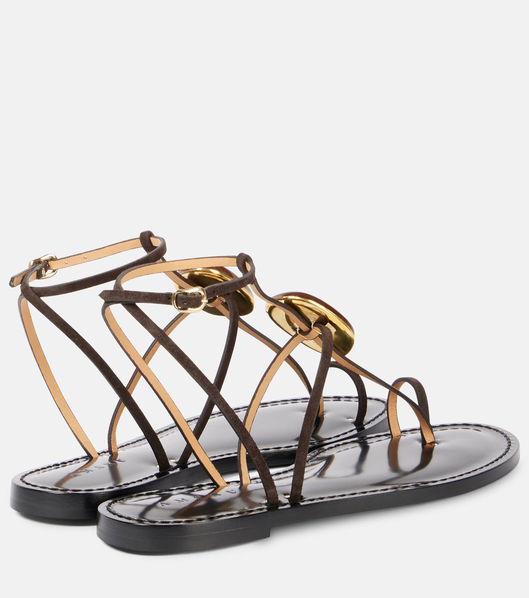 Cairo embellished leather sandals - 2